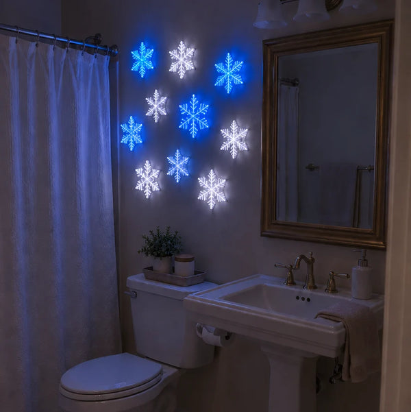 Snowflake LED Wall Set