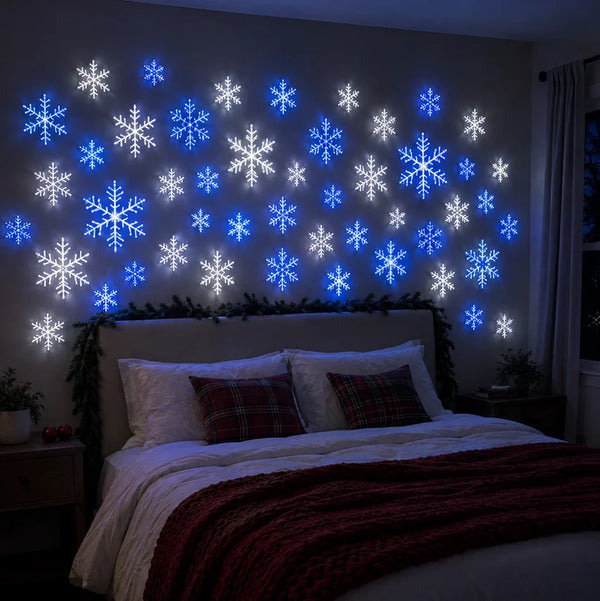 Snowflake LED Wall Set