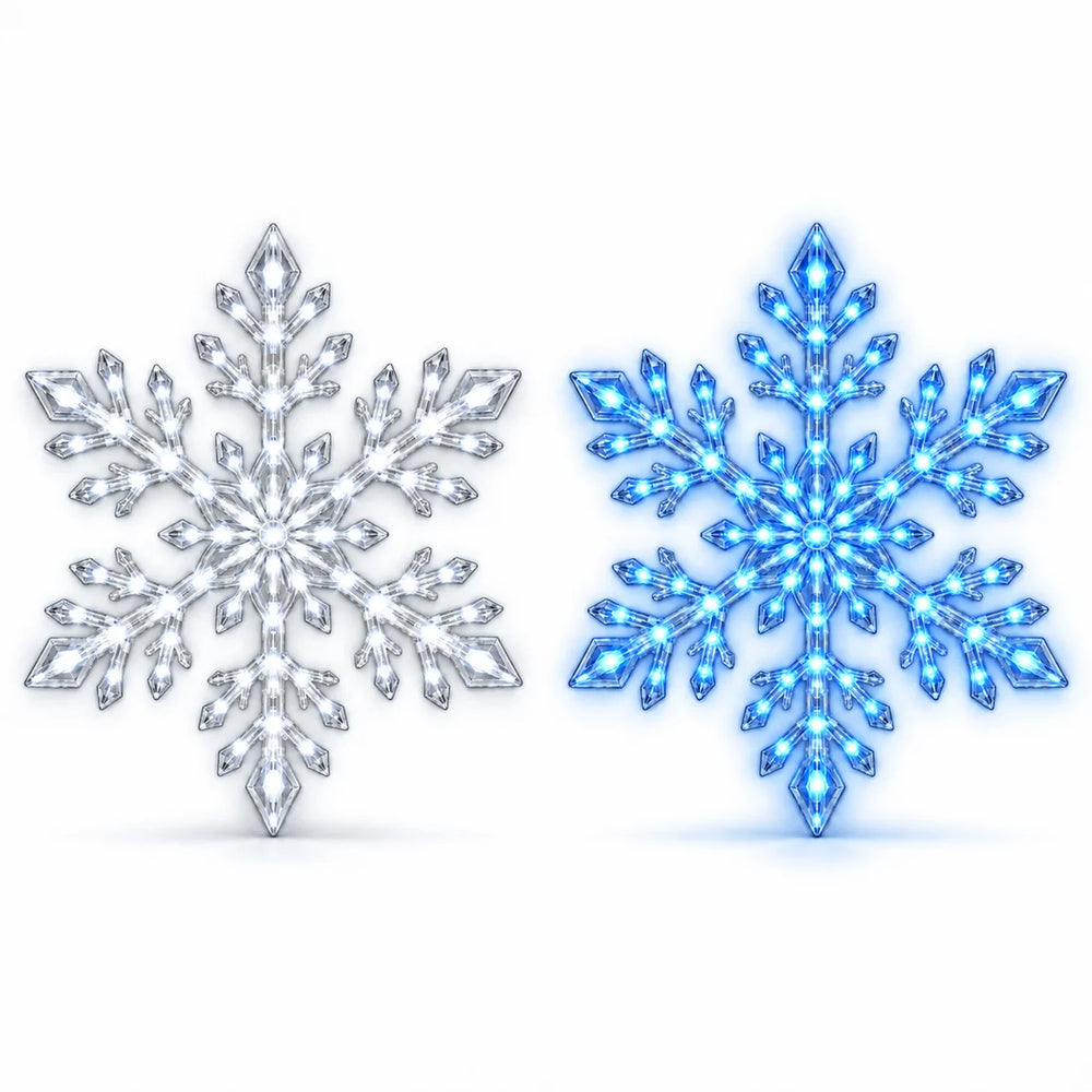 Snowflake LED Wall Set